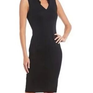 Calvin Klein Scuba Black Sleeveless Dress